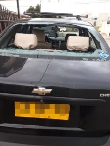 Colectivero denunció grave ataque luego que atropelló a un perro de forma accidental