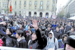 Las demandas de los estudiantes escolares para la marcha