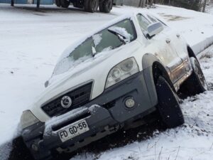 Diversos accidentes se registraron en  Punta Arenas producto de la escarcha