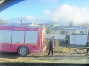 Fuego en galpón alertó a Bomberos