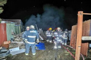 Incendio afecta bodega con cerdos