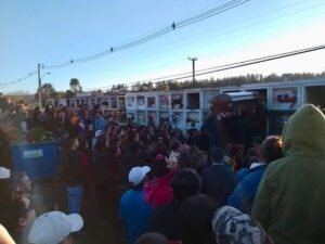 Masivo funeral de Luis Vigor en Lebu