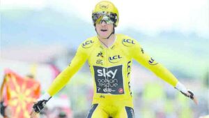 El ciclista británico dio ayer otro paso para ganar por primera vez la competencia al conservar su ventaja en la clasificación general.  Hoy