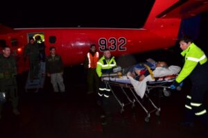 Cuarta Brigada Aérea realizó evacuación aeromédica a paciente mayor