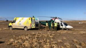 Copiloto del GPH fue trasladado en riesgo vital hasta el Hospital Clínico de Magallanes