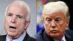 Aseguran que Trump frenó comunicado  de la Casa Blanca que homenajeaba a McCain