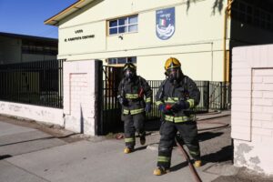 Liceo Contardi reanudó sus clases tras la reparación del origen de la fuga de gas