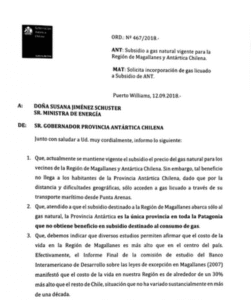 Piden subsidio al gas licuado para la Provincia Antártica