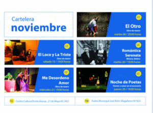 Conoce la cartelera cultural Municipal de noviembre
