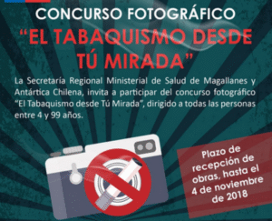 Seremi de Salud invita a participar en concurso fotográfico “El tabaquismo desde tu mirada”