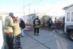 Incendio consumió  casa en sector Playa Norte