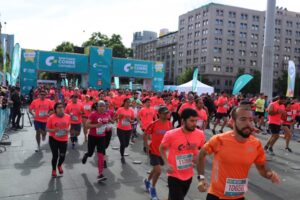 Magallánicos participaron en corrida realizada en pleno centro de Santiago