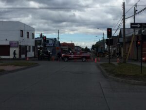 Camión cortó cables en centro de la ciudad