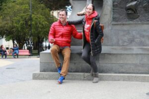 Pareja de actores nacionales visitaron Punta Arenas