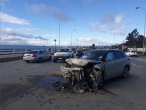 Accidente matutino dejó dos lesionados y provocó kilométrica congestión vehicular