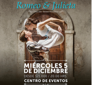 Ballet Nacional de Rusia realizará función en Punta Arenas con Romeo & Julieta