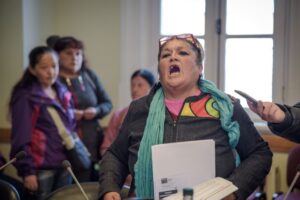 Dirigenta vecinal desató escándalo en el CORE y obligó a suspender la sesión