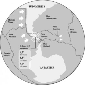 Placa Escocia generó tres sismos cerca de Punta Arenas