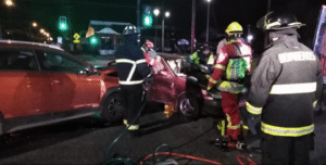 Violento accidente en avenida España dejó dos lesionados