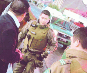 Patrulla de Seguridad Ciudadana detuvo a sujeto que causó daños en vidrios de local