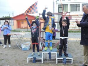 Exequiel Rivera, Alonso Rodríguez y Davor Nikovic: los campeones del ciclismo infantil