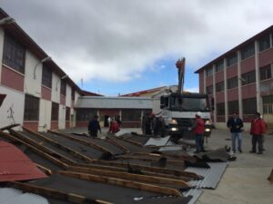 Graves estragos causó el fuerte temporal de viento que azotó ayer a Punta Arenas