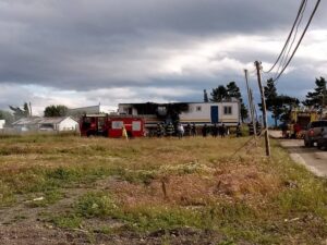 Incendio afectó a una casa en sector Huertos Familiares