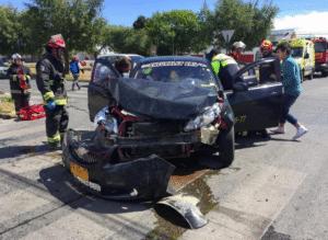 Cuatro personas lesionadas dejó accidente de transito en Av. España