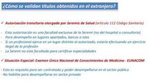 Seremi de Salud podrá seguir entregando autorizaciones a médicos extranjeros