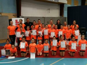 Gran presentación tuvieron en la “Gala final” las gimnastas del “Masterclass 2019”