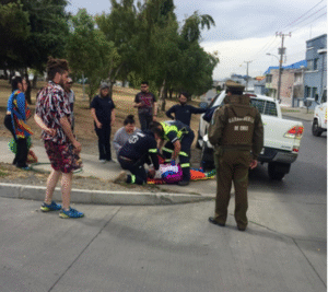 Payaso Barquillito resultó lesionado  tras colisión en conflictiva esquina