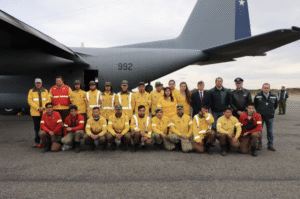 20 Brigadistas de Conaf viajaron hasta Aysen para combatir incendios forestales