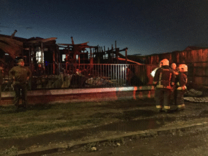 Incendio destruyó vivienda de alcalde en San Gregorio