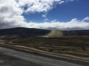 Mina Invierno ejecutó ayer su primera  tronadura tras años de espera