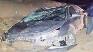Intendente de Tolhuin volcó en Tierra del Fuego chilena luego de esquivar guanacos