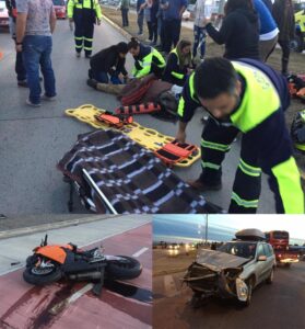 Un herido grave en violento accidente en la Costanera