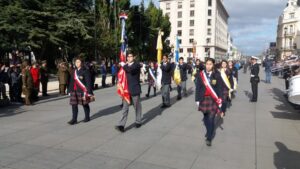 Colegio Pierre Faure rindió honores a Carabineros en su mes de aniversario