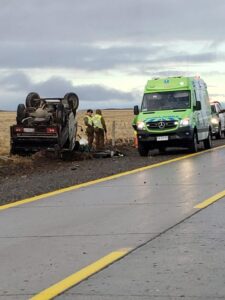 Escarcha provocó dos accidentes en Ruta 9 Norte