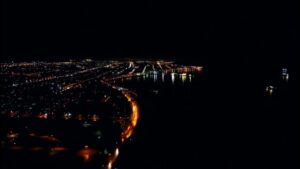Espectacular vista de Punta Arenas desde un drone
