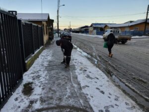 Despejar la nieve y escarcha de las veredas, responsabilidad ineludible