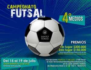 Instituto Santo Tomás realizará campeonato de Futsal para estudiantes de 4tos medios