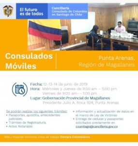 Consulado de Colombia llega a Magallanes a legalizar documentos