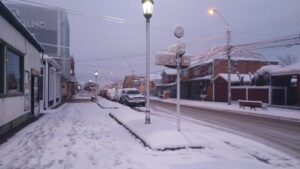 Nevada amaneció la capital del turismo en Magallanes, ¡¡llego el invierno!!