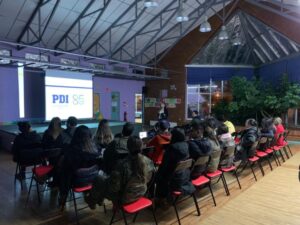 La PDI realizó exposición a padres y apoderados del Jardín Infantil de la IVa brigada aérea