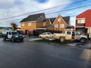 Escarcha originó accidente en el Barrio Prat