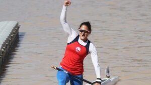 María José Milliard conquistó su segunda medalla de plata en canotaje C1