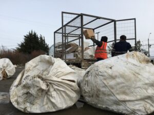 Llegó a Punta Arenas primer cargamento de residuos reciclables provenientes de Williams