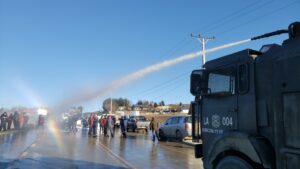 (VIDEO) Tres detenidos en manifestación de vecinos en el Andino que piden instalación de servicios básicos