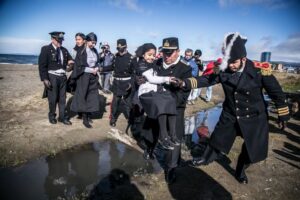 Recreación conmemoró 176 años de la Toma de Posesión del Estrecho