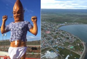 Desconocidos atacaron Tótem ubicado en el borde costero de Porvenir